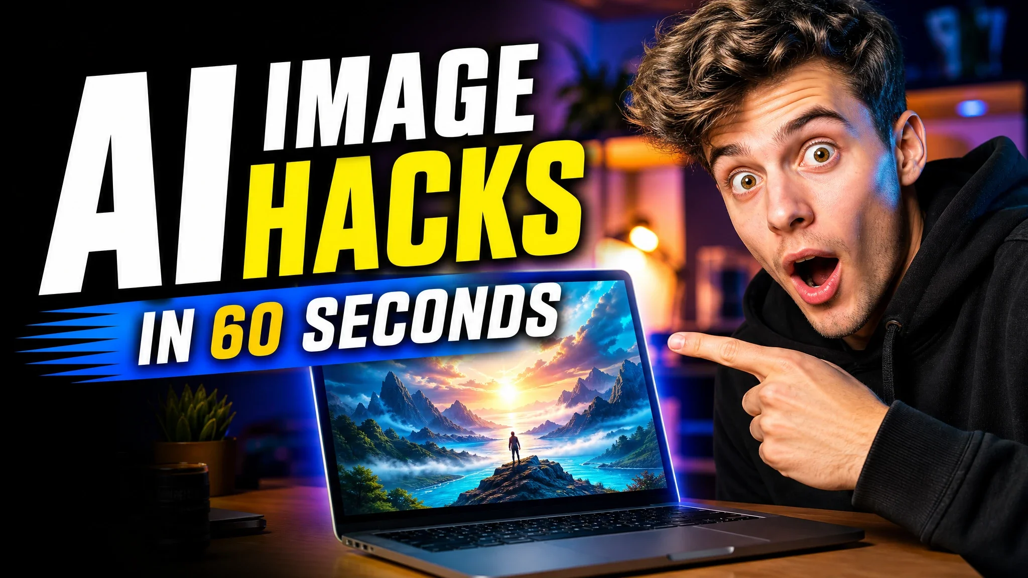 YouTube thumbnail with bold title text